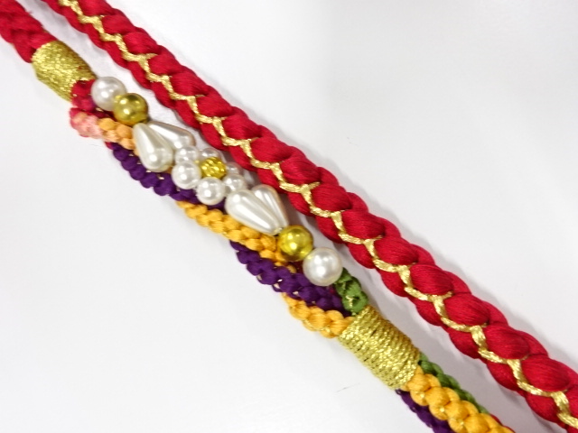 JAPANESE KIMONO / OBIJIME CORD FOR FURISODE 